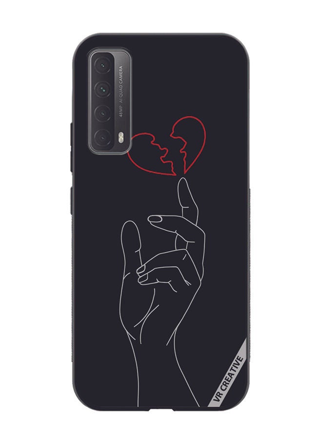 VR CREATIVE Protective Case Cover For Huawei Y7a Heart Broken Design Multicolour - Image 1