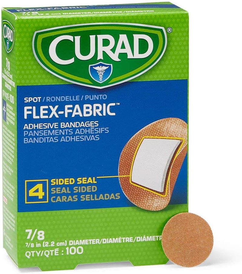Medline Curad Flex Fabric Spot Adhesive Bandages Bandage Diameter is 78 Box of 100 - Image 2