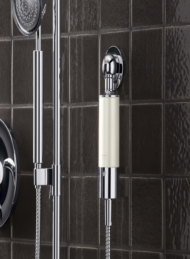 Kohler 30646-CP Aquifer Shower Water Filtration System, Reduce Chlorine and Odor, Includes Filter Replacement, Polished Chrome - Image 3