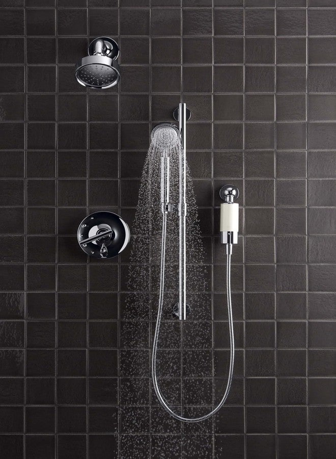 Kohler 30646-CP Aquifer Shower Water Filtration System, Reduce Chlorine and Odor, Includes Filter Replacement, Polished Chrome - Image 4