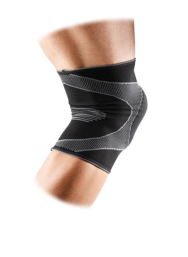 ماكديفيد كم الركبة McDavid MD5125-01 المصنوع من النايلون والمرن في أربعة اتجاهات مع دعامة جل، مقاس صغير للبالغين (أسود) - Image 3