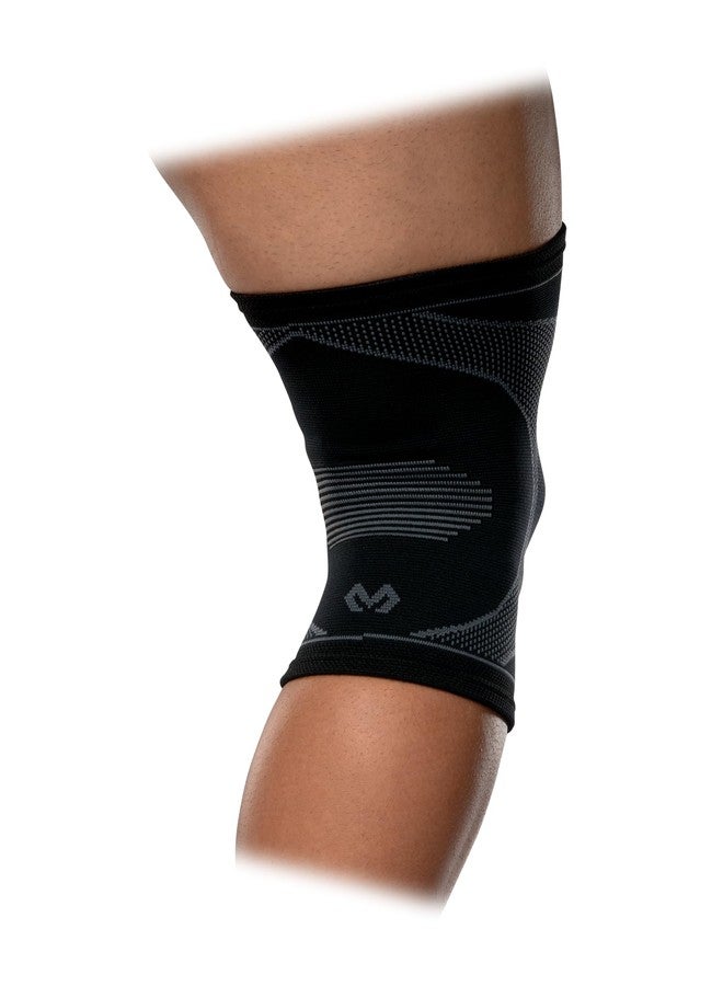 ماكديفيد كم الركبة McDavid MD5125-01 المصنوع من النايلون والمرن في أربعة اتجاهات مع دعامة جل، مقاس صغير للبالغين (أسود) - Image 4