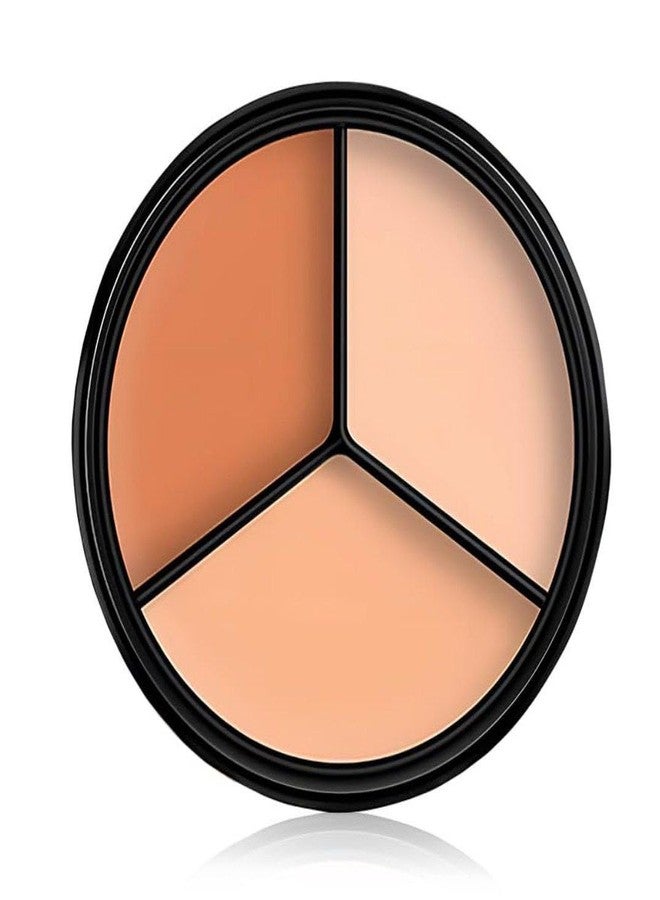 Aasakt Tri Color Concealer Palette, Moisturizing & Waterproof Long-Lasting Matte Conceal Cream, Skin For Dark Circles, 3 In 1 Full Cover Concealer Makeup Palette Cream (Dark Tone) 50G, All - Image 1