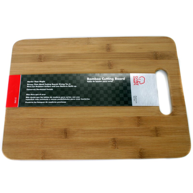 Chef Craft Classic Bamboo Cutting Board, 11 X 15 Inch, Natural - Image 2