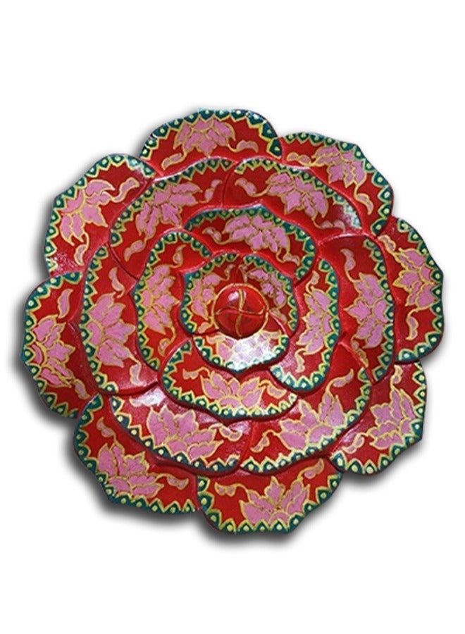 داش وتوين طبق حافة مزخرف بزخارف نباتية (كبير) - Image 2