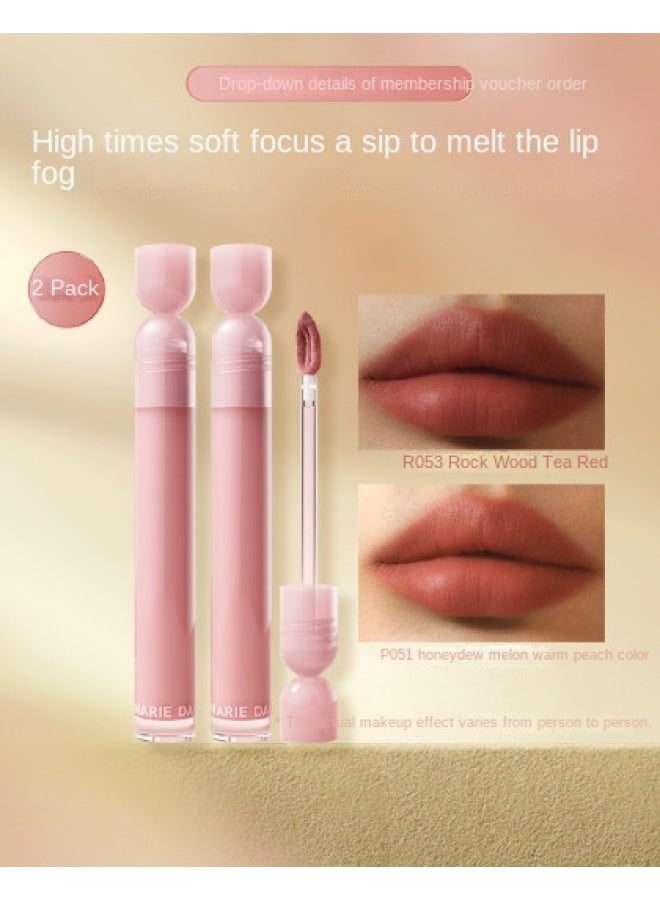 original Yarn Color-locking Nude Lip Glaze, Non-staining, Non-creasing, Long-lasting Rose Beige Lipstick - Image 2