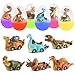 Cherislpy 6 Pack Jumbo Eggs with Dinosaur Pull Back Cars Toys Inside for Kids Boys Toddlers Easter Basket Stuffers Party Favors Easter Egg Fillers - Image 3