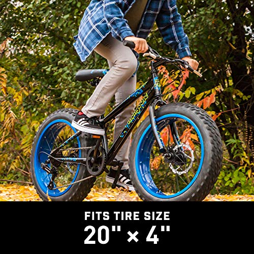Mongoose Fat Tire Bike Tube, Inner Tubes with Schrader Valve, Fits 20" / 24" / 26" / 27.5" Bicycle Tires, Heavy-Duty Rubber, Easy Inflation, 1-Pack Replacement Tire Tube - Image 4