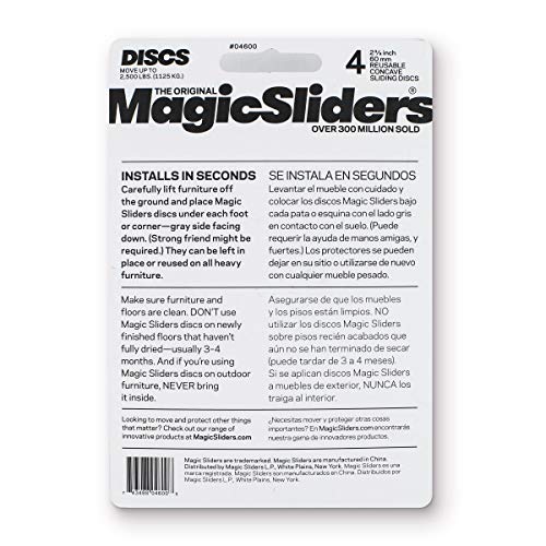 Magic Sliders زلاجات سحرية L P 4600 عبوة 4 2-3/8" قرص مقعر - Image 2