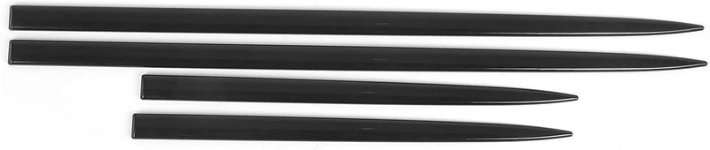 klarako 4PCS Body Side Trim Waterproof Bright Black Universal Door Protector Auto Modification Trim, Automotive Molding Cover Bright Black Universal Door Protector Automotive Molding Trim - Image 1