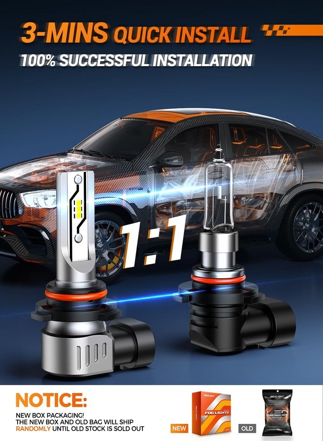 SEALIGHT H10 LED Fog Light Bulbs or DRL, 10000LM 9140 9145 Fog Lights LED Bulbs 600% Brightness Upgrade, 1:1 Size 100% Successful Installation for Trucks Cars, Pack of 2… - Image 5