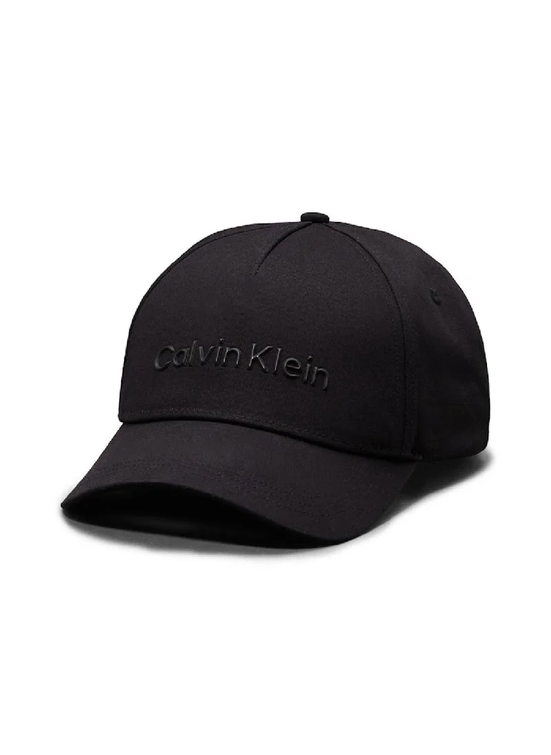 CALVIN KLEIN Men's Twill Cap - Organic cotton twill, Black