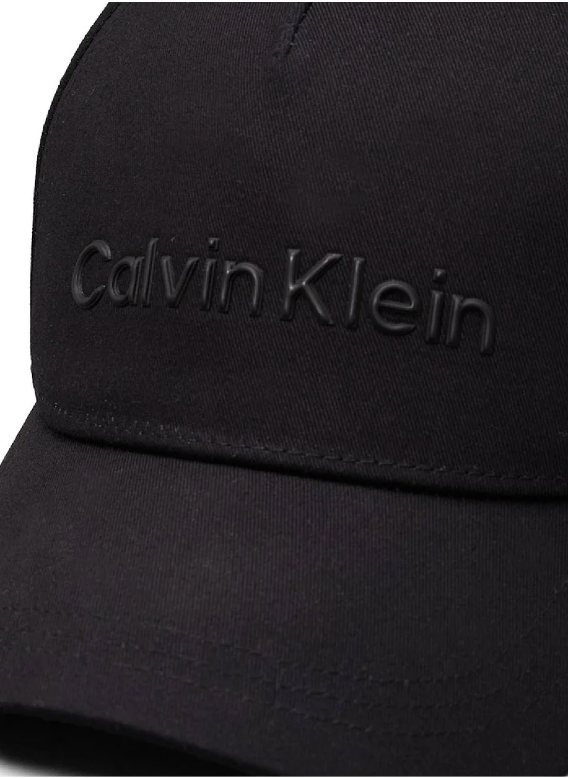 CALVIN KLEIN Men's Twill Cap - Organic cotton twill, Black