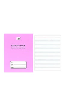 Psi 3-Piece Single Line Exercise Notebook With One Side Plain 100 Pages  - Image 2