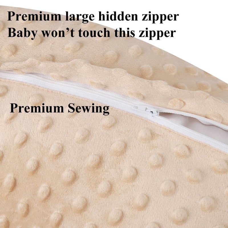 Bilokonda Dot Nursing Pillow Cover Set 2 Pack Nursing Pillow Slipcovers, Ultra Soft Compatible with Boppy Pillow,Standard Pillow for Baby Boy Girl Light Coffee, Bear - Image 5