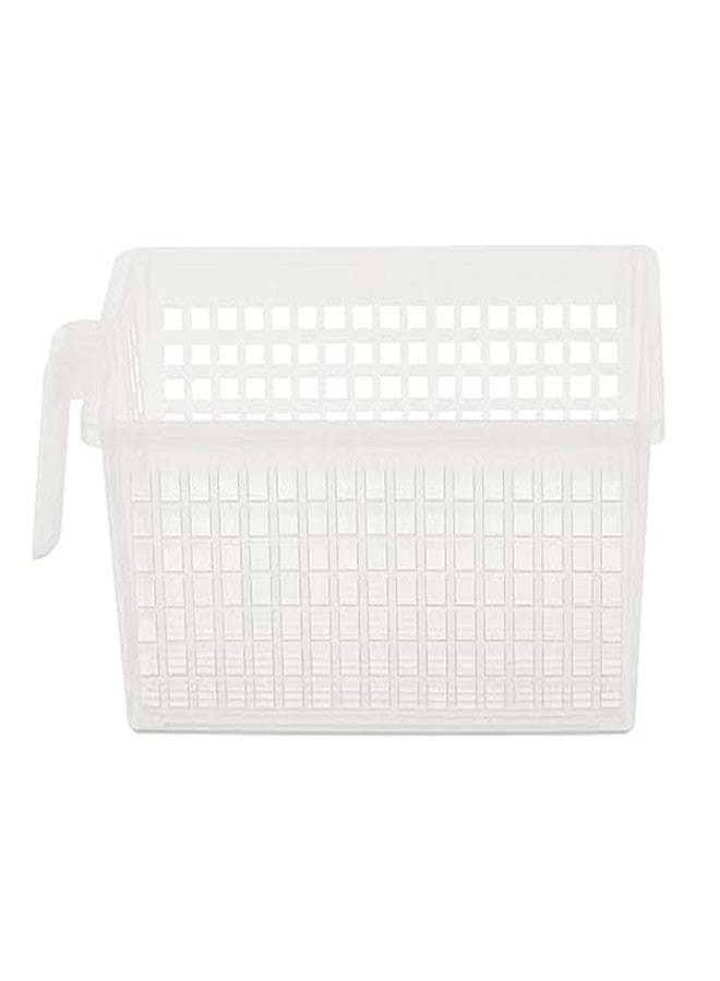 Home Basics Plastic Storage Bin with Handle for Kitchen, Pantry, and Refrigerator Organization by Home Basics | Convenient Food Storage Organizer for Snacks, Food Items, Produce, and Pasta - Image 5