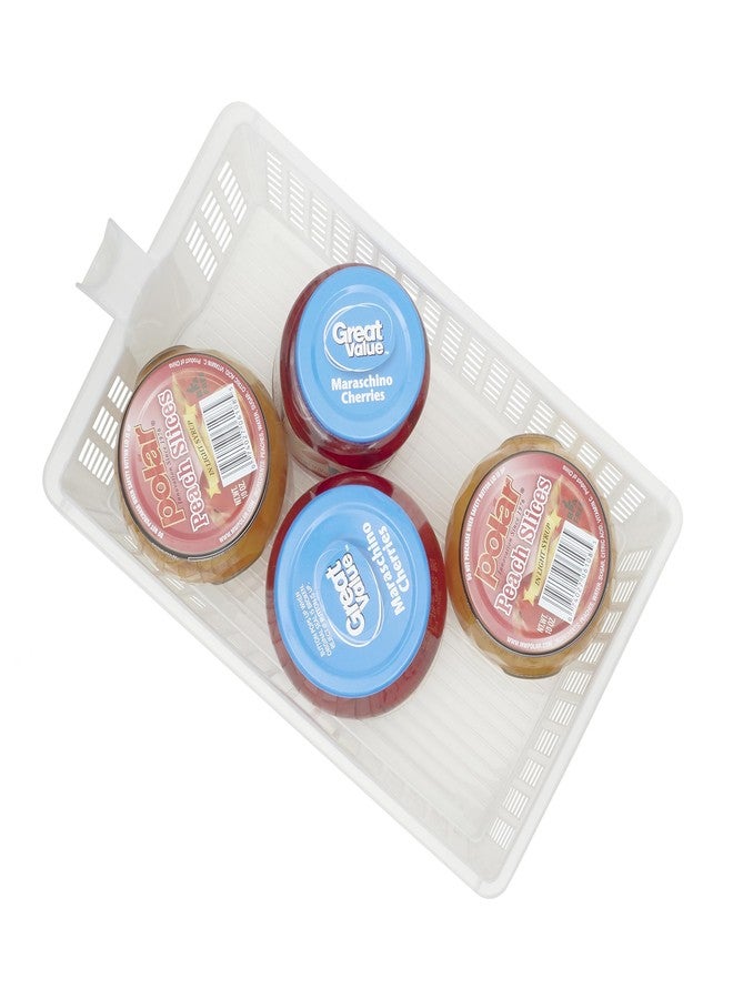 Home Basics Plastic Storage Bin with Handle for Kitchen, Pantry, and Refrigerator Organization by Home Basics | Convenient Food Storage Organizer for Snacks, Food Items, Produce, and Pasta - Image 2