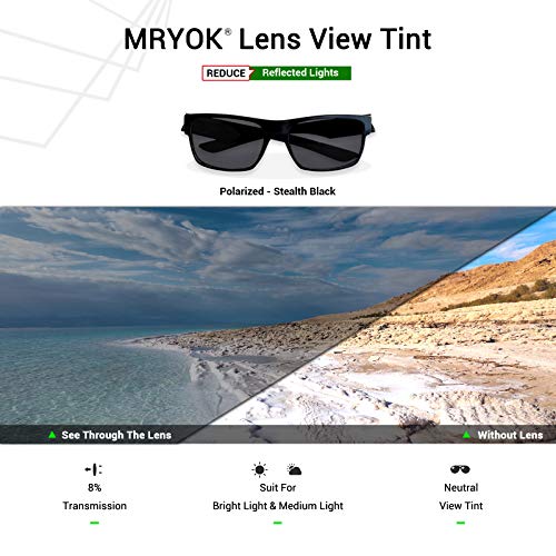 Mryok Polarized Replacement Lenses for Oakley Bottlecap XL - Stealth Black - Image 5