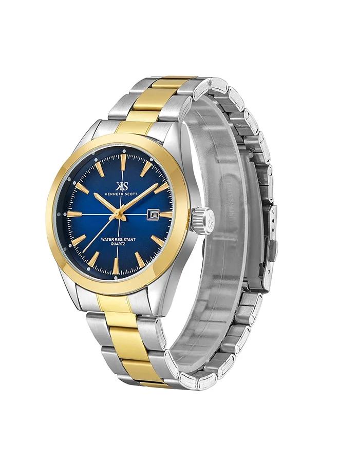 KENNETH SCOTT Stainless Steel Analog Watch K23025-TBTN - 40 mm