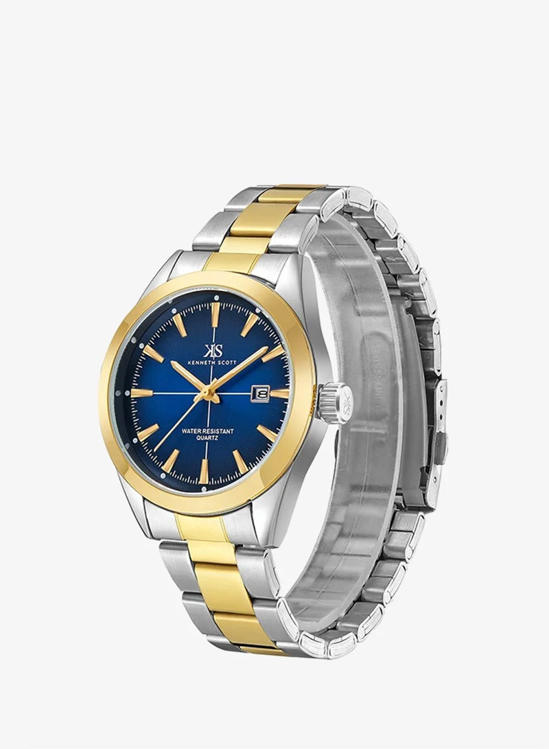 KENNETH SCOTT Stainless Steel Analog Watch K23025-TBTN - 40 mm
