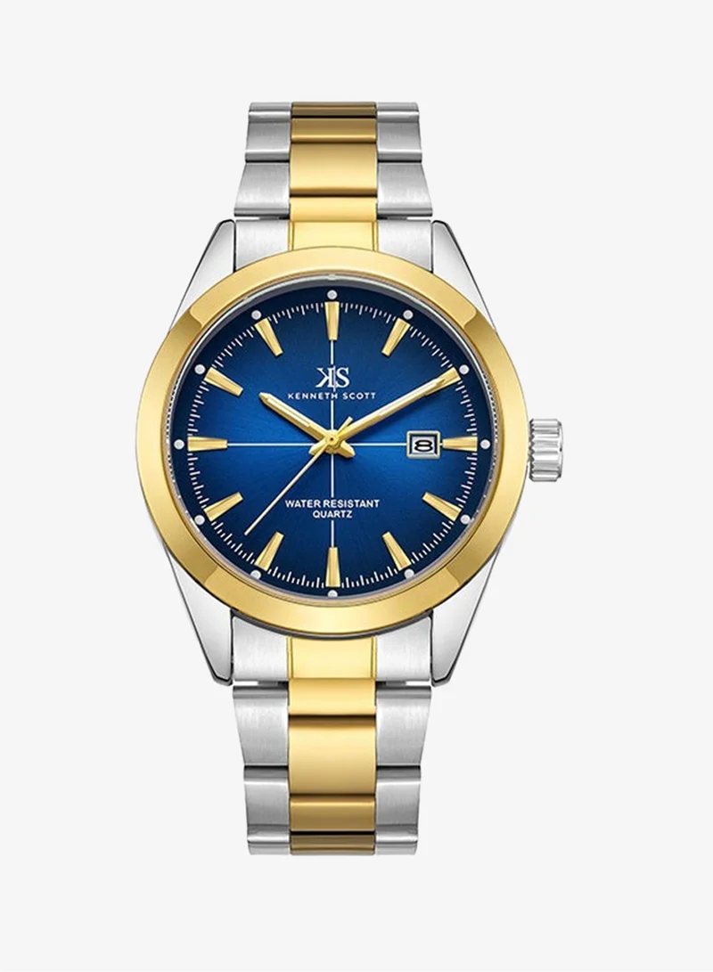 KENNETH SCOTT Stainless Steel Analog Watch K23025-TBTN - 40 mm