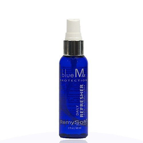 RemySoft blueMax Daily Refresher & Protective Silicone Serum Set - Safe for Hair Extensions, Weaves and Wigs - Salon Formula Leave-in Conditioner & Serum - Image 2