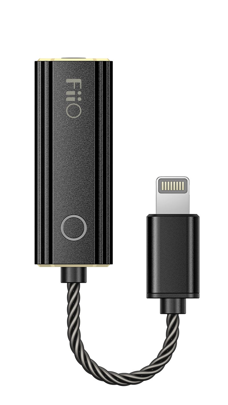 FiiO JadeAudio KA1 Headphone Amps Tiny Amplifier USB DAC High Resolution Lossless for Smartphones/PC/Laptop/Players(Lightning, Black) - Image 1