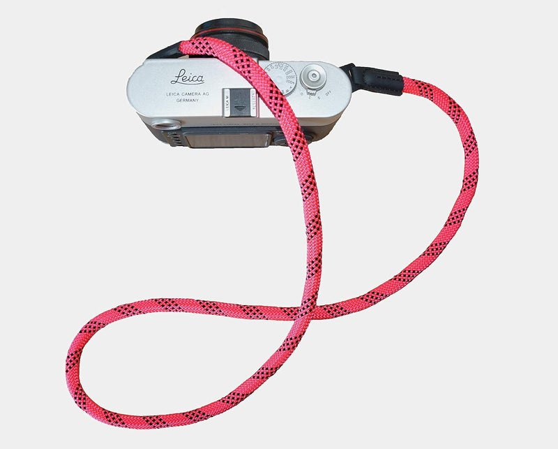 Eorefo Camera Strap Vintage 100cm Nylon Climbing Rope Camera Neck Shoulder Strap for Micro Single and DSLR Camera (Pink) - Image 3