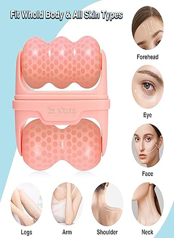 الاسطوانة الثلجية ديرما رولر 2 في 1 للعناية ببشرة الوجه لانتفاخات العين والصداع النصفي وتخفيف الام المفصل الفكي والاصابات - Image 2