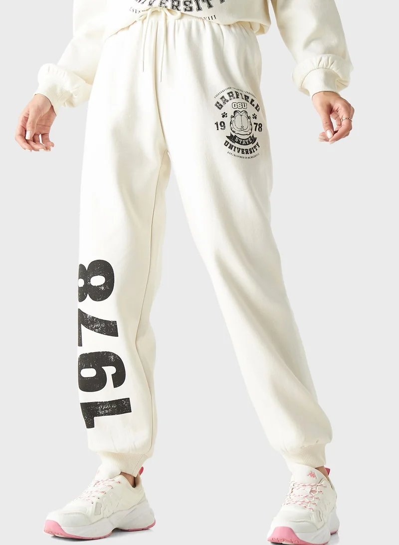 SP Characters Printed Drawstring Sweatpants