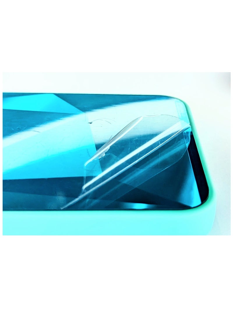 هيكسابيكس جراب Samsung A14 ، جراب هاتف واقٍ واقٍ من الماس بلينغ عاكس لهاتف Samsung A14 أزرق ياقوتي - Image 2