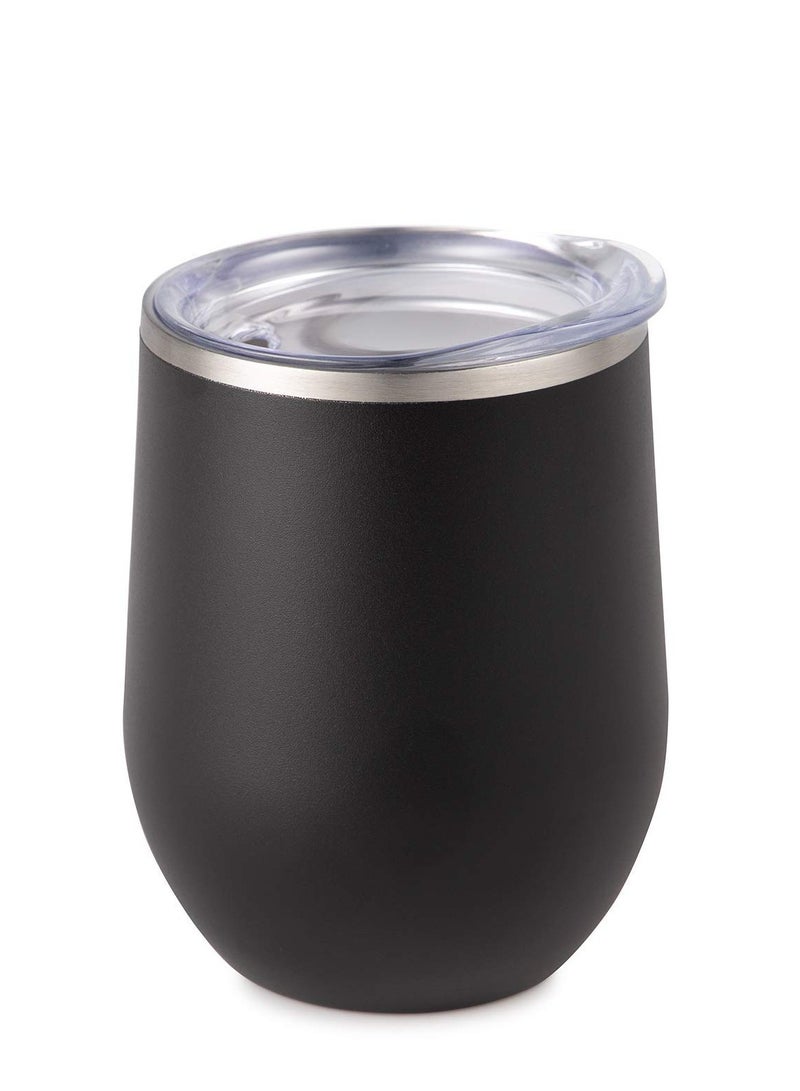 SYOSI Glass Tumbler with Lid Water Cup Coffee Mug Milk Bottle Stainless Steel Stemless, Temperature Control Warmer and Cold Chilled Longer, Double Walled Avacuum, Lead and Rust Free Material - Image 1