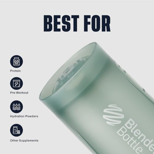 BlenderBottle بليندر بوتل كلاسيك V2 شاكر بوتل مثالي لمخفوقات البروتين وما قبل التمرين، 28oz، لون تان كامل - Image 5