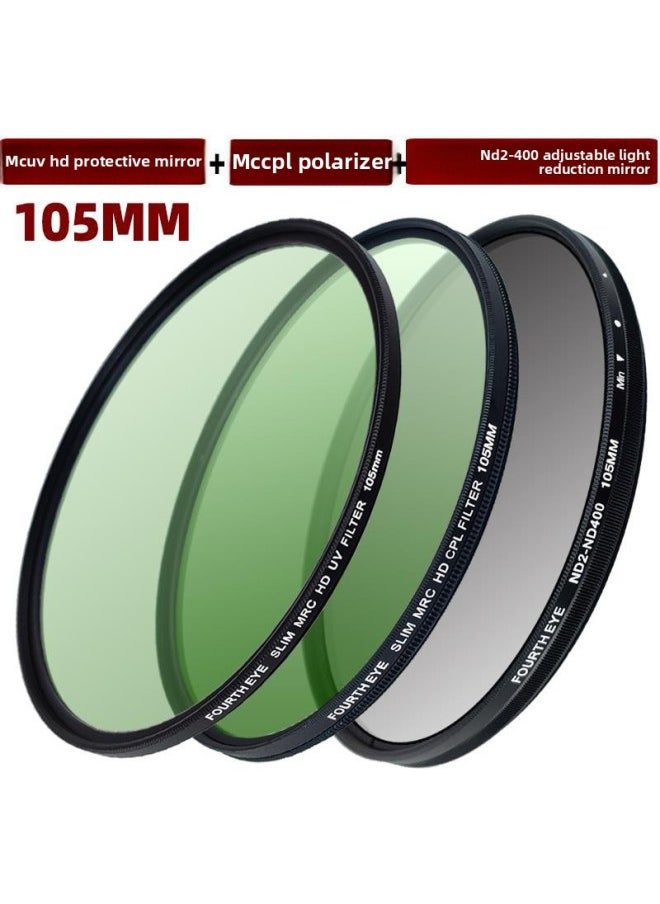 Generic - SLR Camera Filter 86/95/105mm ND2-400 Adjustable Dimmer CPL Polarizer V Protective Mirror-Color:95mm-mccpl Polarizer - Image 1