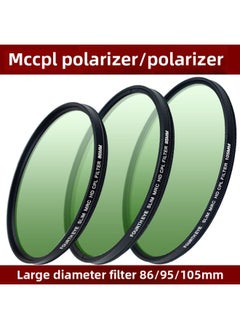 SLR Camera Filter 86/95/105mm ND2-400 Adjustable Dimmer CPL Polarizer V Protective Mirror-Color:95mm-mccpl Polarizer