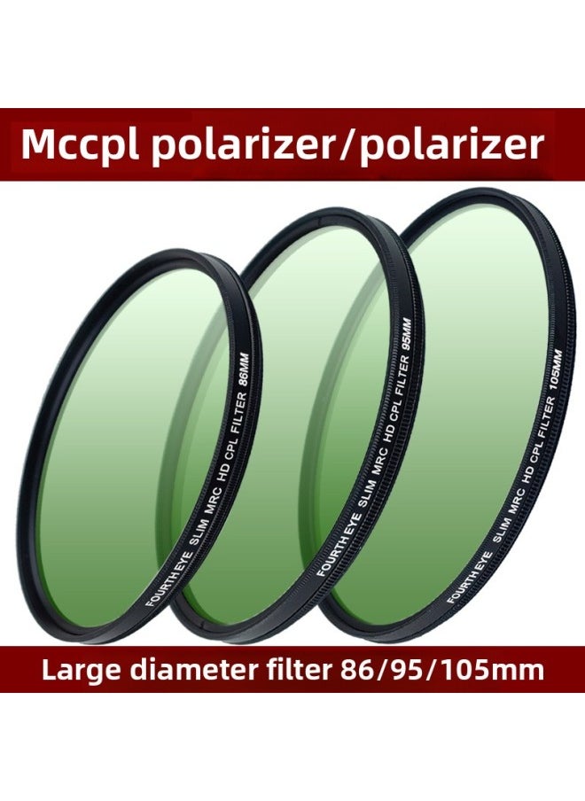 Generic - SLR Camera Filter 86/95/105mm ND2-400 Adjustable Dimmer CPL Polarizer V Protective Mirror-Color:95mm-mccpl Polarizer - Image 1