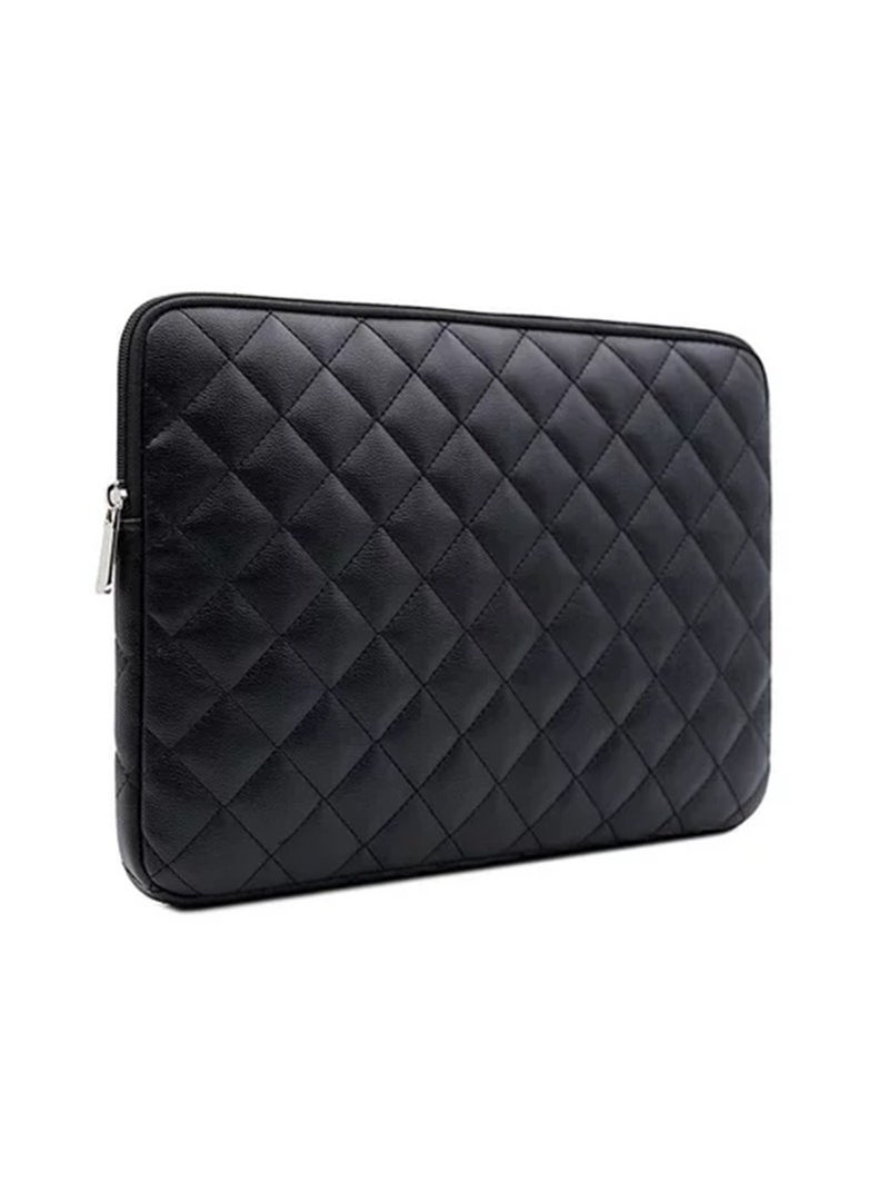 Generic - 15.6 Inch Laptop Sleeve - Shockproof Laptop Sleeve - Laptop Shirt - Black Leather - Image 1