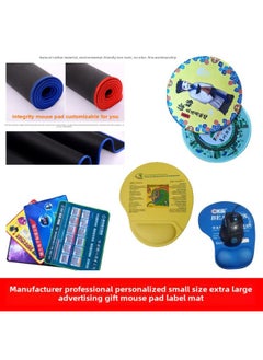 Game Mouse Pad Printable Logo Advertising Shortcut Key Cartoon Mouse Pad Lock Edge Computer Small Size Mouse Pad-Color:Gold
