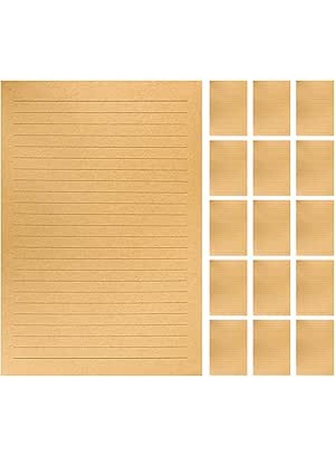 A5 300 Sheets Vintage Lined Writing Paper Set Kraft Stationery for Letters and Office Notes - Image 1