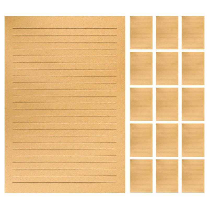 A5 300 Sheets Vintage Lined Writing Paper Set Kraft Stationery for Letters and Office Notes - Image 2