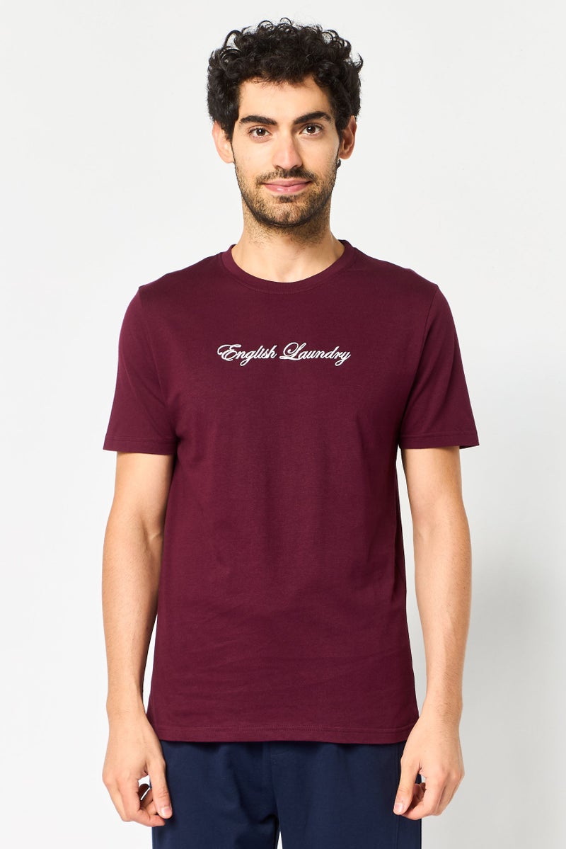 English Laundry Men 2Pcs Short Sleeve T-Shirt And Pyajama Sleepwear Set, Multicolor - Image 2