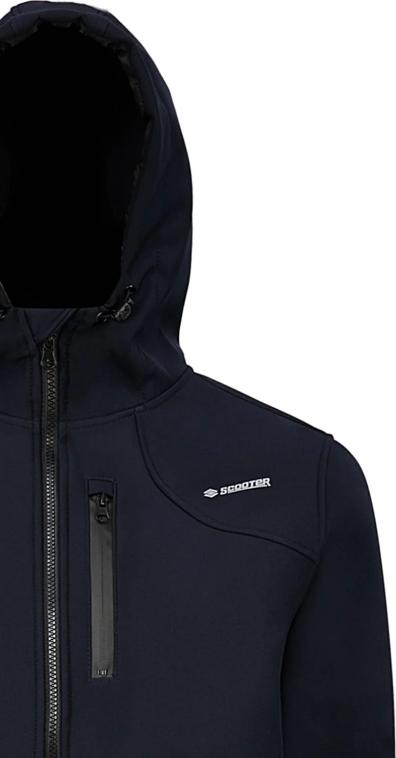 سكوتر Softshell Hooded Coat Navy Blue Men's Coat M1801TL