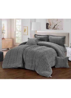 Xi Duo Duo Winter double bedspread, embroidered with soft velvet and luxurious fur to give you warmth and add beauty and elegance to your room, size220*240 cm  - Image 1