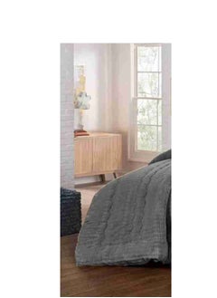 Xi Duo Duo Winter double bedspread, embroidered with soft velvet and luxurious fur to give you warmth and add beauty and elegance to your room, size220*240 cm  - Image 2