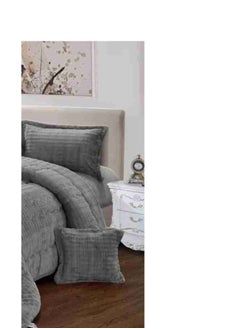 Xi Duo Duo Winter double bedspread, embroidered with soft velvet and luxurious fur to give you warmth and add beauty and elegance to your room, size220*240 cm  - Image 4