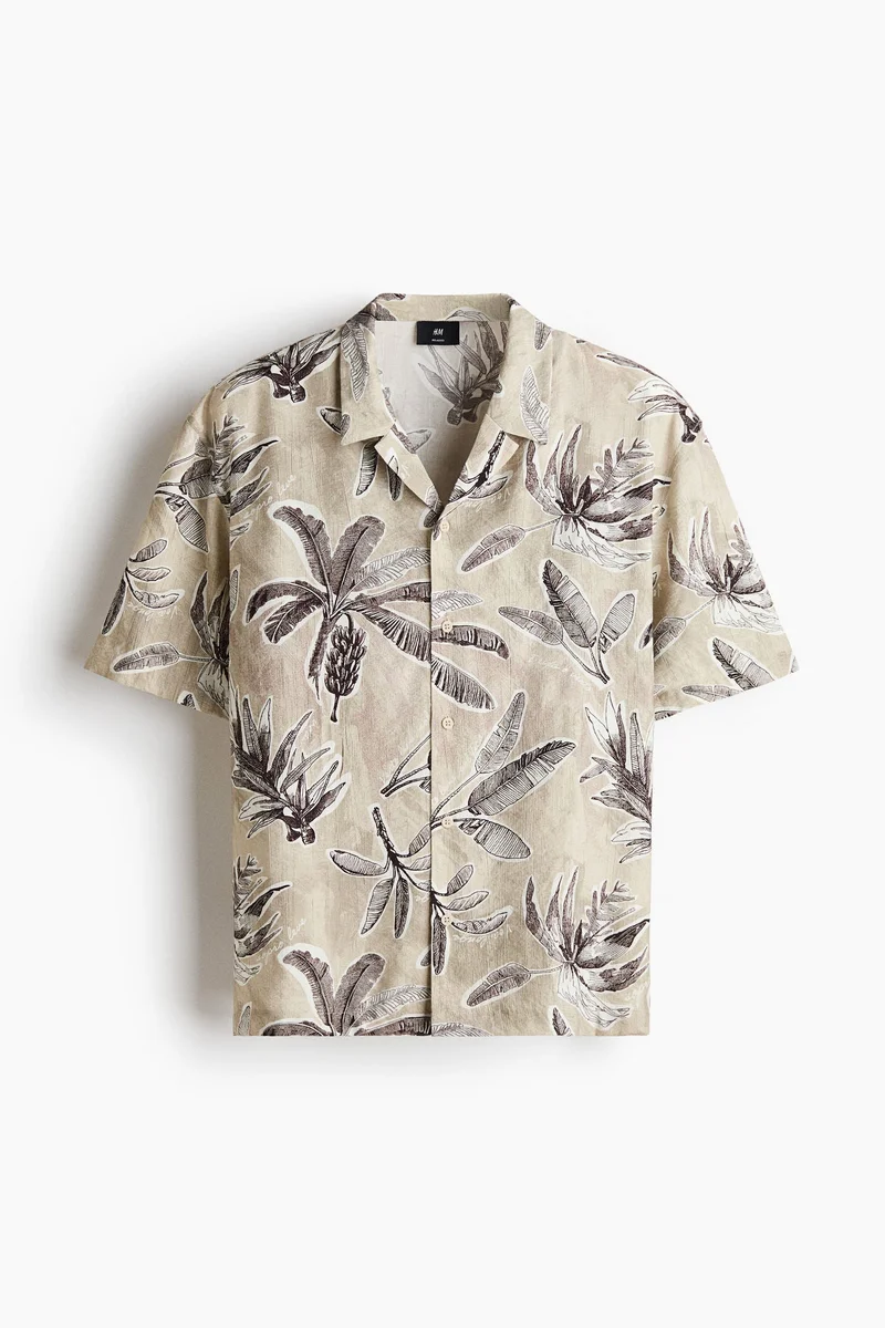 H&M  Relaxed Fit Resort shirt for Men | Best Price UAE