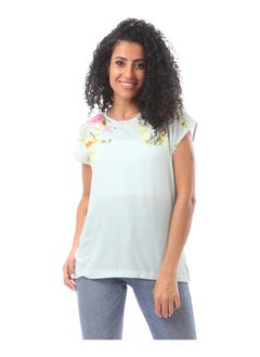 Pistachio Top With Printed Flowers - pzsku/ZEEE3F5F03F4680968C2BZ/45/_/1702466205/e1542e1c-71d0-4d32-b37a-ce078576e9bc