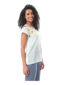 Pistachio Top With Printed Flowers - pzsku/ZEEE3F5F03F4680968C2BZ/45/_/1702466206/177f320f-7e51-43bf-b7a9-3dd776592d77