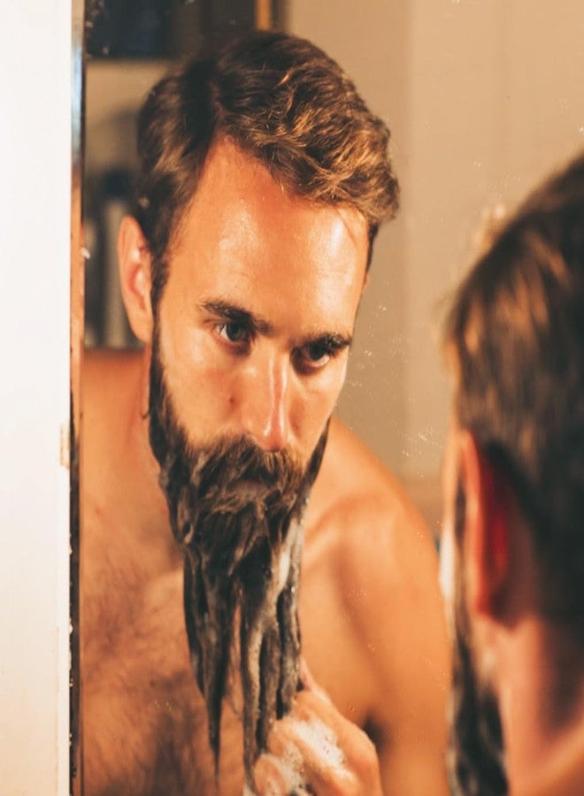 ZEUS Beard Wash Set for Men, Shampoo & Conditioner Duo with Green Tea & Essential Oils, Hydrates, Softens & Strengthens Beard Hair (Made in USA) Verbena Lime - Image 3