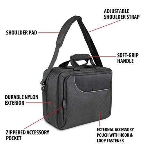 USA Gear Large Hairstylist Traveling Bag - Hair Salon Case - Customizable Interior with Adjustable Dividers - Fit All Hair Equipment Blow Dryer, Barber Tools, Curling Iron, Brushes (Black) - Image 5